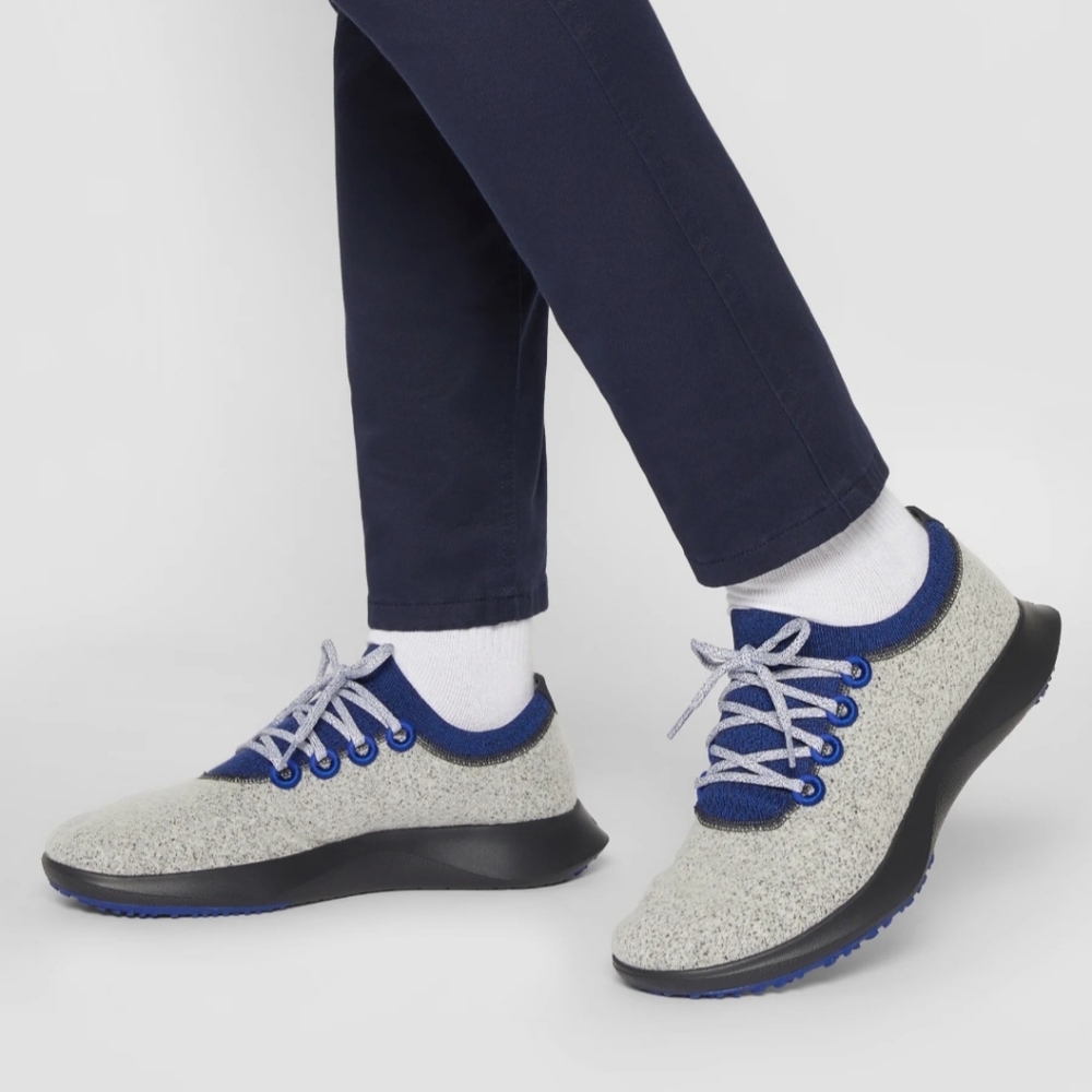 Allbirds Heather Gray with Navy Accents Athletic Shoes